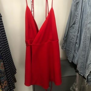 Red Wrap Dress
